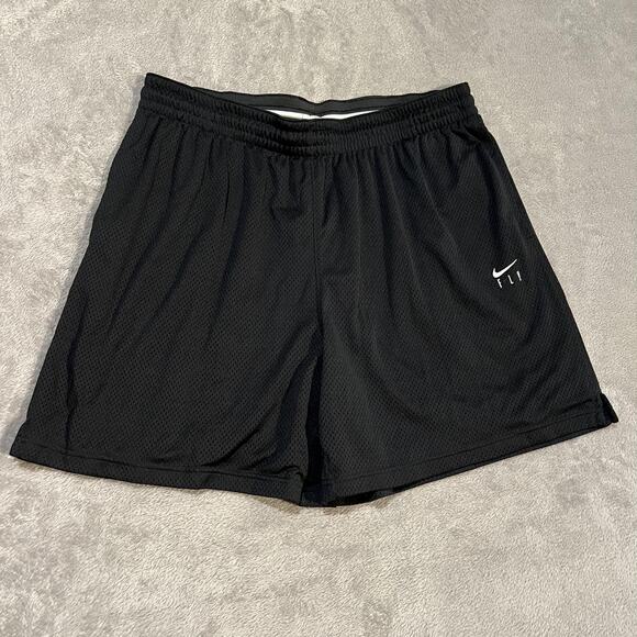 Nike Dri-FIT Fly Shorts Womens 2XL Black Athletic Workout Basketball CU4573-010 - Picture 1 of 12